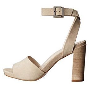 Kenneth Cole | nude/cream suede block heel